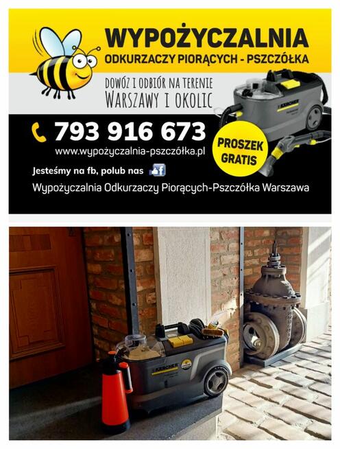 Wypożyczalnia Odkurzaczy Piorących Warszawa i okolice