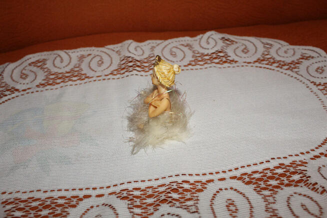 Figurka siedząca baletnica PRL