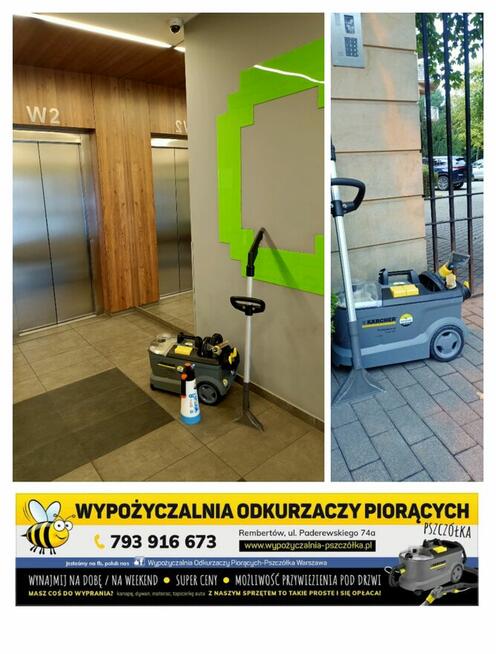 Wypożyczalnia Odkurzaczy Piorących Warszawa i okolice