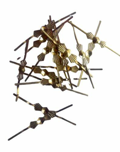 Kokardki do łączenia kryształków, kolor złoto, dł. 3.2 cm. K