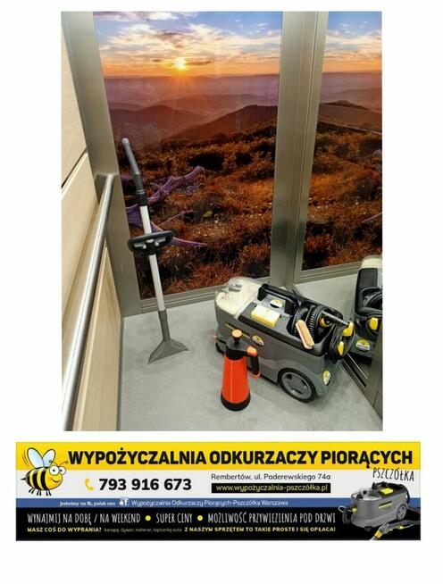 Wypożyczalnia Odkurzaczy Piorących Warszawa i okolice