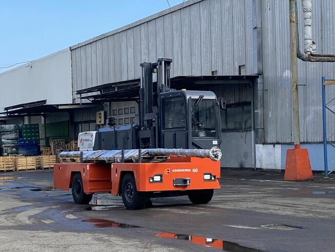 Elektryczny wózek boczny widłowy NOWY Li-Ion Wysokie Regały