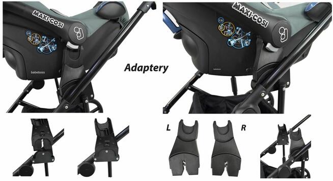 Wózek Dziecięcy Cavo Retro 2w1 + Adaptery Maxi Cosi Cybex