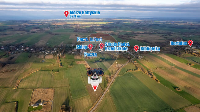 Działka z mediami, blisko morza!