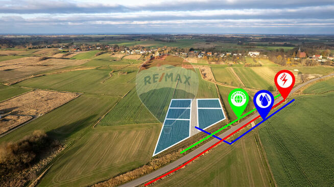 Działka z mediami, blisko morza!