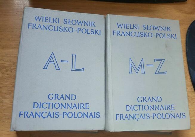 Wielki słownik Francusko - polski 2 tomy Wiedza Powszechna