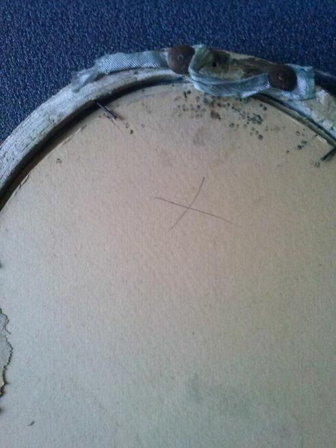 Stary owalny obrazek, 120 zł.