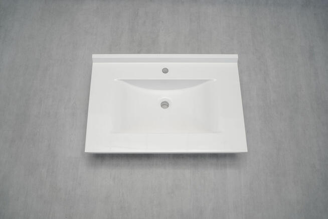 Umywalka wpuszczana w blat, prostokątna, 78x50 cm