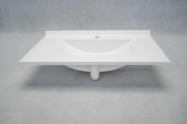 Umywalka wpuszczana w blat, prostokątna, 78x50 cm