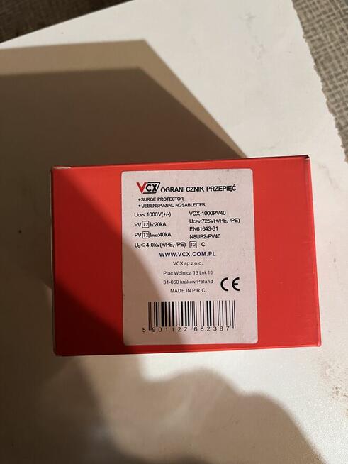 Ogranicznik przepięć fotowoltaiczny DC klasy T2 (C) 3P 1000V