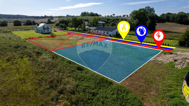 Działka z przyłączami i pozwoleniem na budowę!