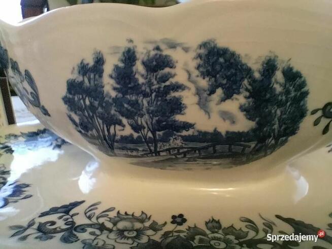 Stara porcelana Francja sygnowana Derby Sarreguemines- sosje