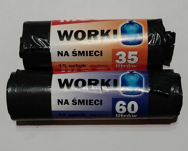 Worki na śmieci 35 litrów 60 litrów MOCNE HIT