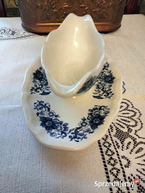 Stara porcelana Francja sygnowana Derby Sarreguemines- sosje