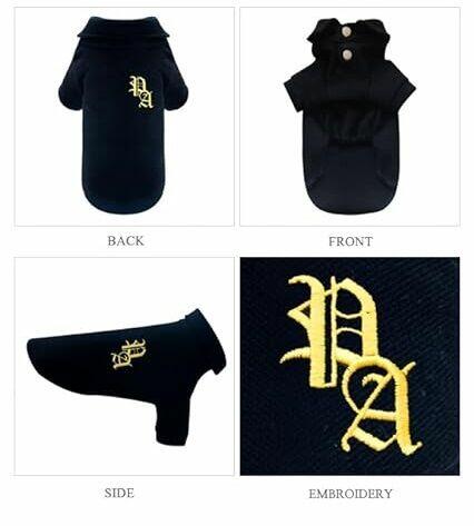 4XL Puppy Angel Koszulka polo dla psa czarna