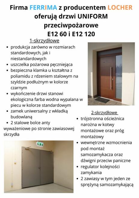 Usługi BHP, ppoż. i proukcja drzwi przeciwpożarowych