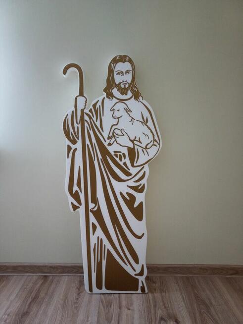 Postać Pana Jezusa pasterza dekoracja Pierwsza Komunia