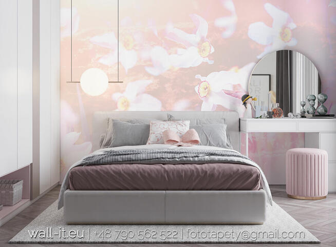 Fototapeta do salonu kwiaty Fototapety wodospad storczyki