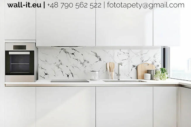 Panel miedzy szafki w kuchni zamiast płytek