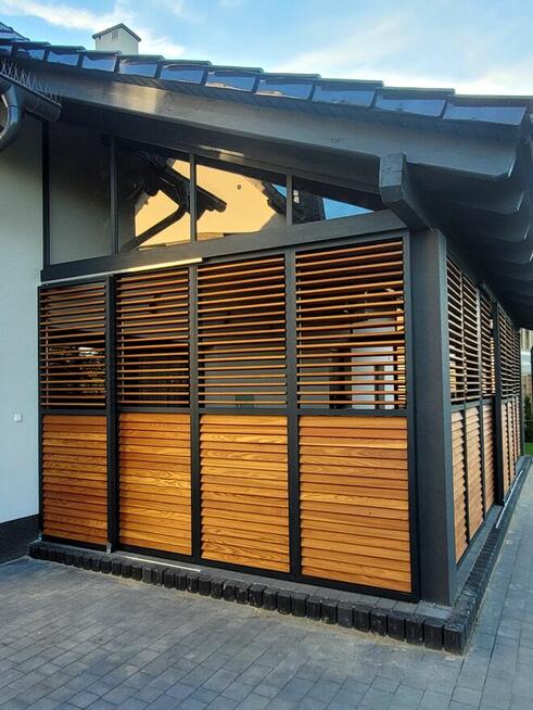 Zadaszenia Tarasy Altany Ruchome Deseczki Żaluzje Drewaniane