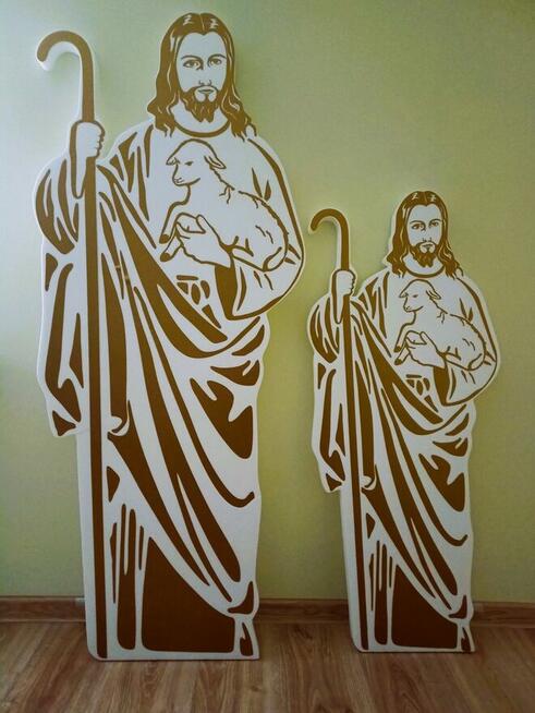 Postać Pana Jezusa pasterza dekoracja Pierwsza Komunia