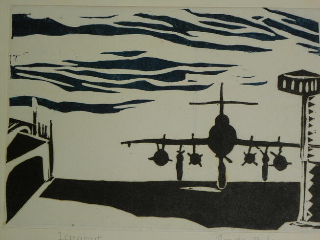 Grafiki: linoryty, rysunki, różne tematy, Renata Bulicz (W.)