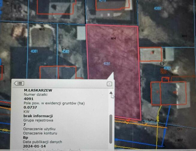 Sprzedam działkę budowlaną 738m2 w Łaskarzewie