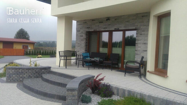 Cegła elewacyjna płytki elewacyjne szara 1m2