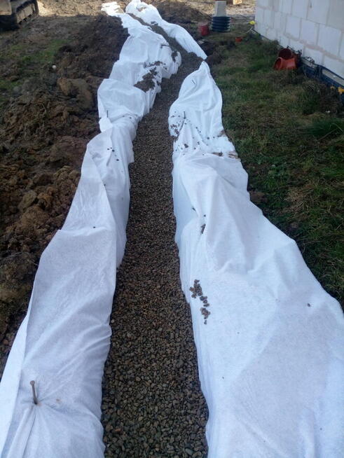 Odwodnienia izolacje fundamentów, docieplenia