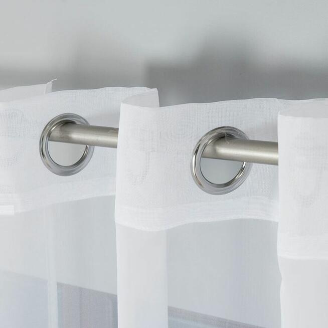 Gotowe firany na przelotkach 140x230 cm, firana z woalu