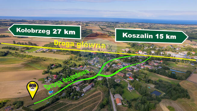 Działka z pozwoleniem na budowę - 6 km od morza!