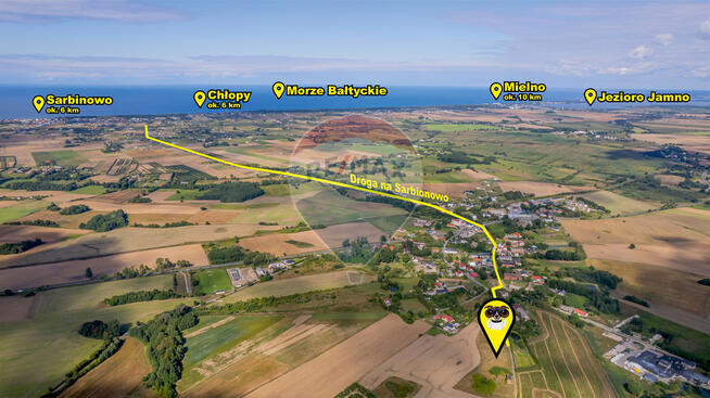 Działka z pozwoleniem na budowę - 6 km od morza!
