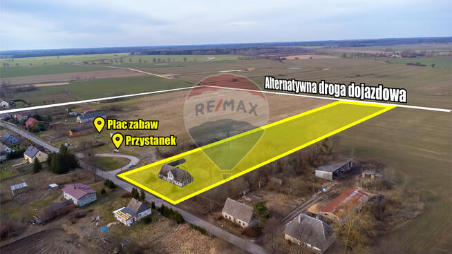 Duża działka z potencjałem inwestycyjnym!