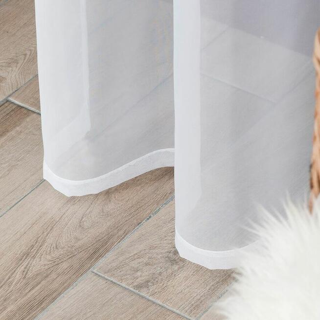 Gotowe firany na przelotkach 140x230 cm, firana z woalu