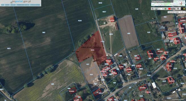 Działka 37 arów w m. Popowo Salęckie k. miasta Mrągowo