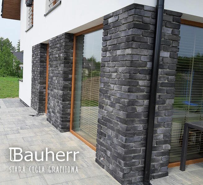 Cegła Elewacyjna płytki elewacyjne ghrafit antracyt 1m2