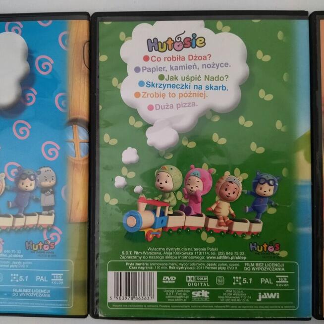Hutosie DVD bajki 3 szt. w stylu jak Teletubbies