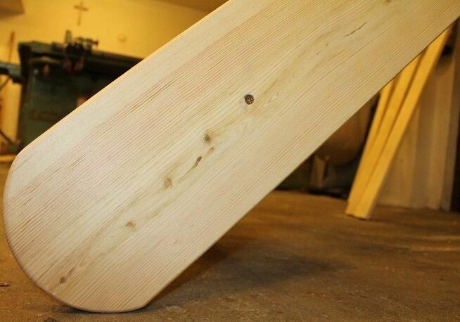 SCHODY MŁYNARSKIE REGULOWANE SOSNOWE z BARIERKĄ 330x50cm