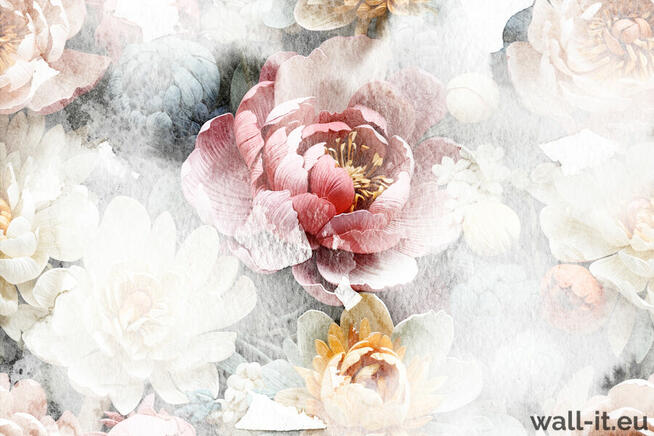 Tapeta Kwiaty Piwonia Fototapeta z kwiatami Drukarnia