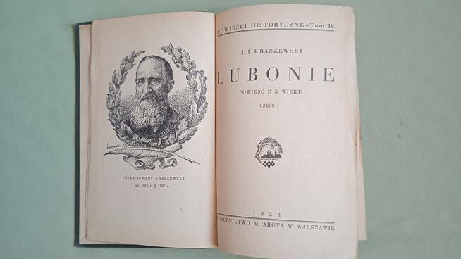 Kraszewski powieści historyczne Lubonie wydanie 1928 r