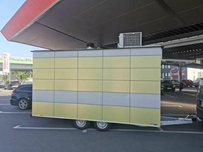 Przyczepa gastronomiczna lody gofry producent NOWA