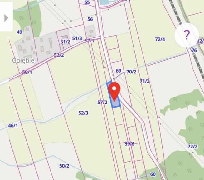 Działka z możliwością budowy.