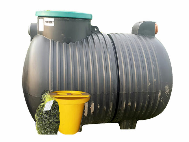 OCZYSZCZALNIA ŚCIEKÓW DWUKOMOROWA 3000L TUNELE 6szt