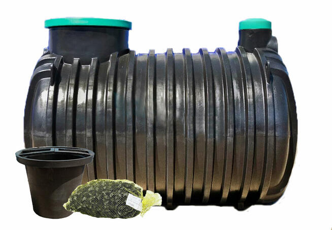 OCZYSZCZALNIA ŚCIEKÓW 4000L dla 8-10 osób DRENAŻ RURY 60m