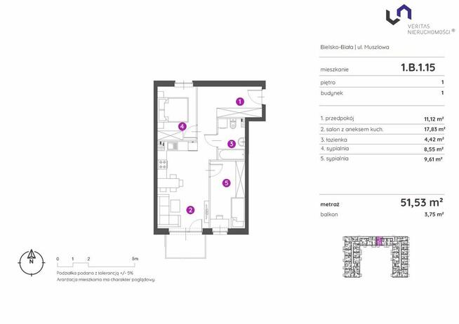 Mieszkanie Bielsko-Biała, Muszlowa