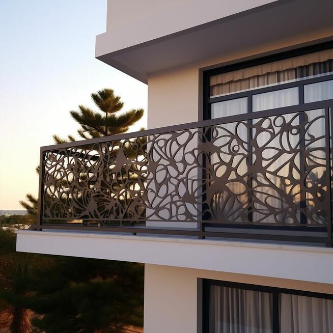 Panele-przęsła CNC - Ogrodzenie metalowe - Balustrada balkon
