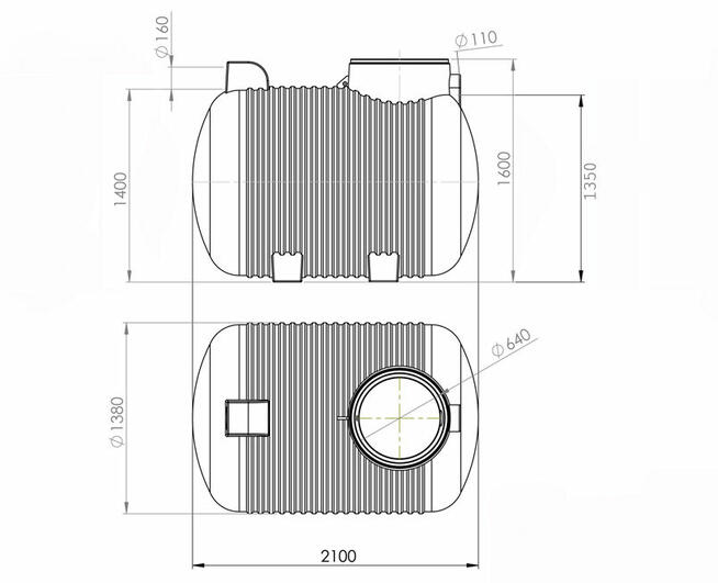 Zbiornik 3000l deszczówka oczyszczalnia szambo