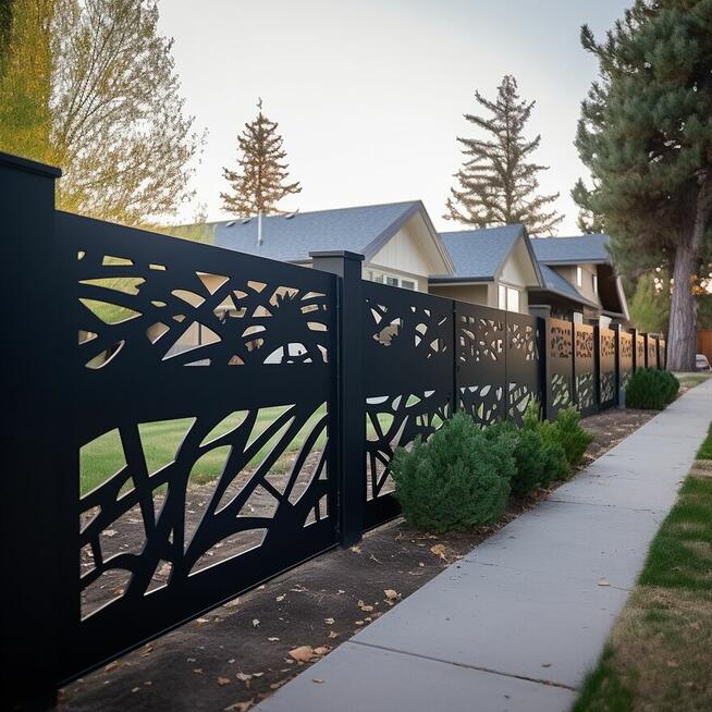 Panele-przęsła CNC - Ogrodzenie metalowe - Balustrada balkon