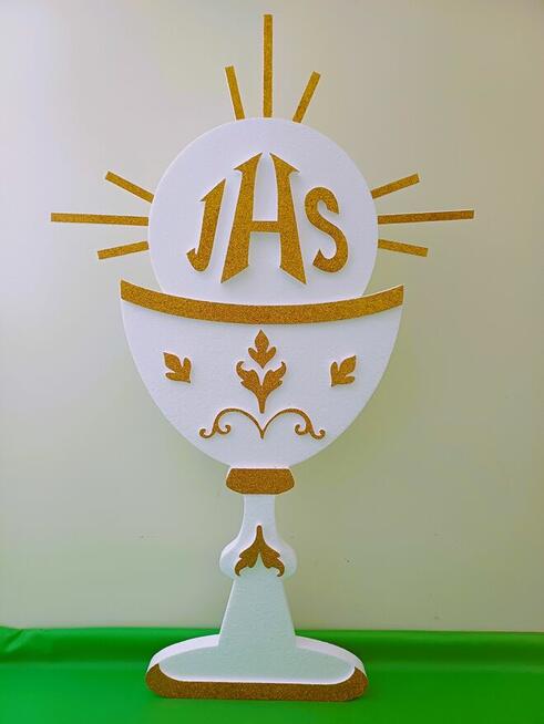 Duże figury dzieci + Kielich z hostią Pierwsza Komunia