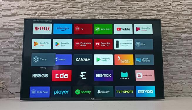 55 Cali TV SONY LED Wady 4K HDR Android Tv DVB-T2 + Uchwyt +